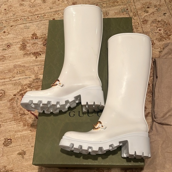 Gucci white rain boots - Picture 2 of 3